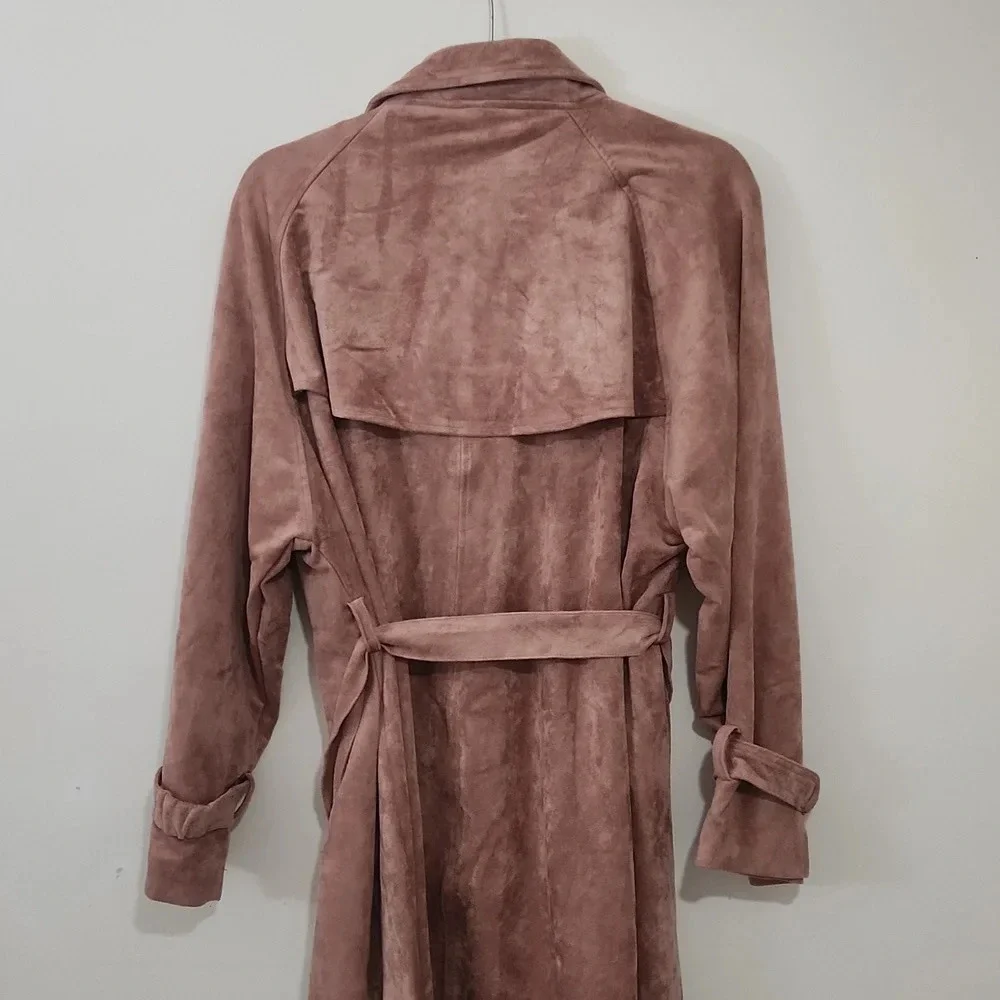 Oat New York Faux Suede Jacket Dusty Rose small - Picture 6 of 6